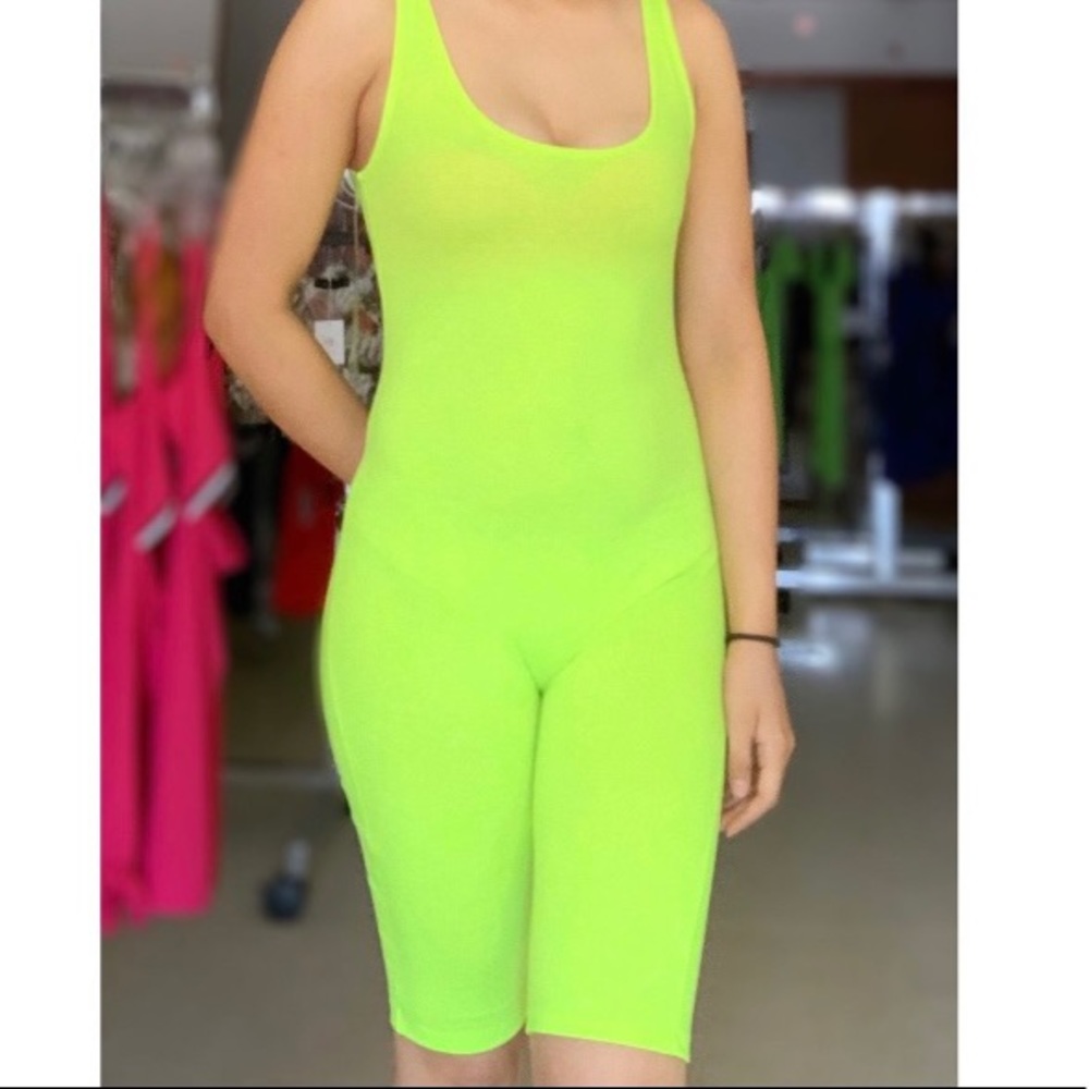 Neon Jumpsuit/Biker short